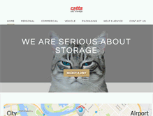 Tablet Screenshot of cattsstorage.com.au